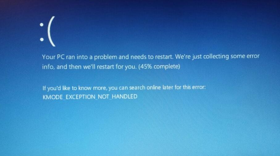 fix windows 10 kmode exception not handled error