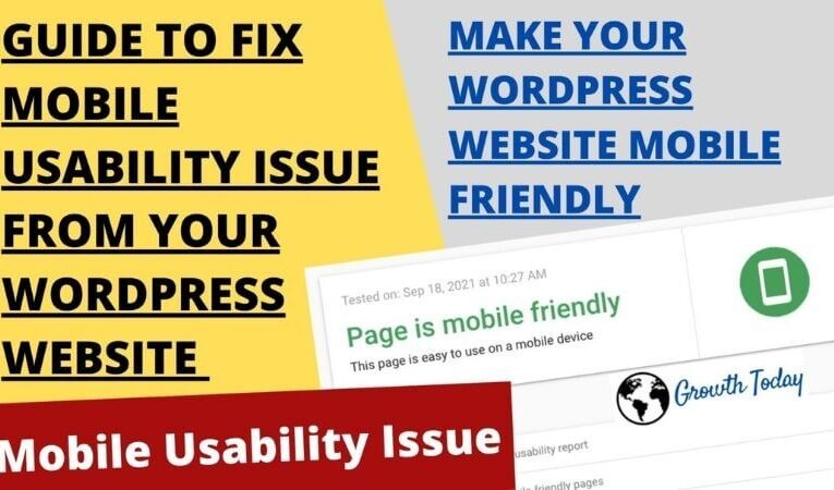 How to Fix Mobile Usability Error in WordPress Website?